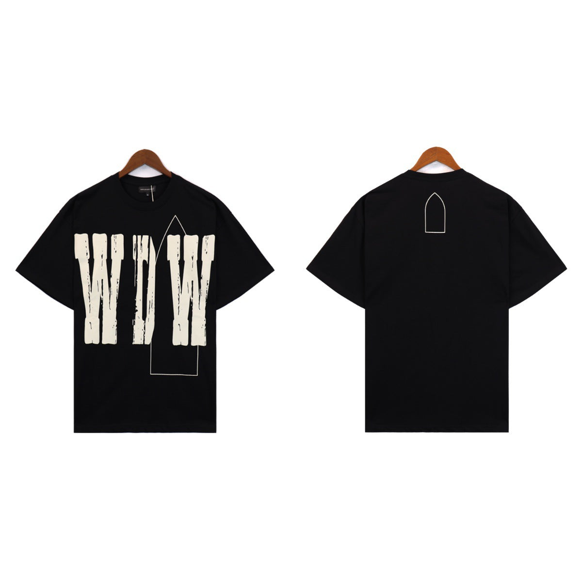 Who Decides War Giant WDW Logo Graphic T-Shirt - Black