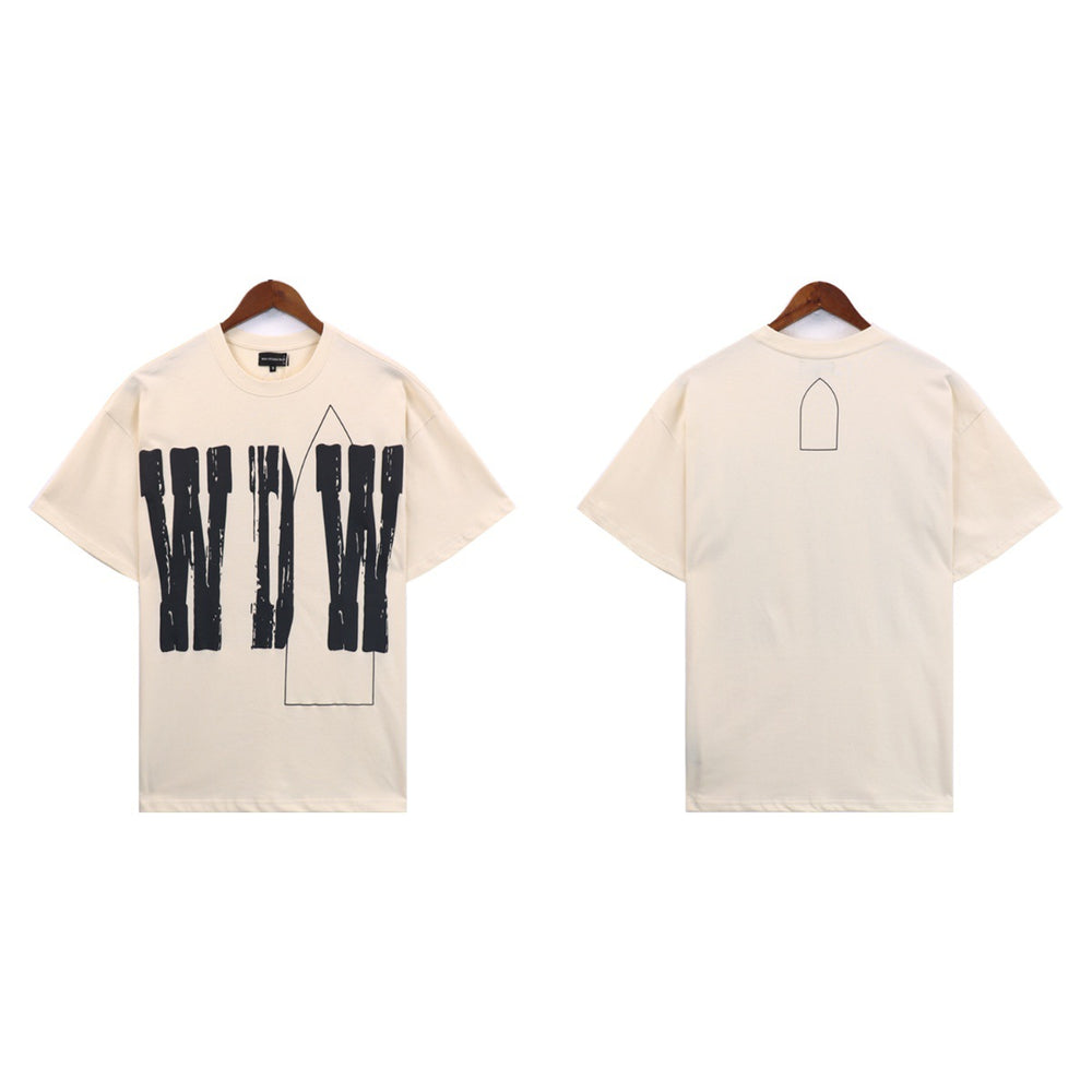 Who Decides War Giant WDW Logo Graphic T-Shirt - Off-White