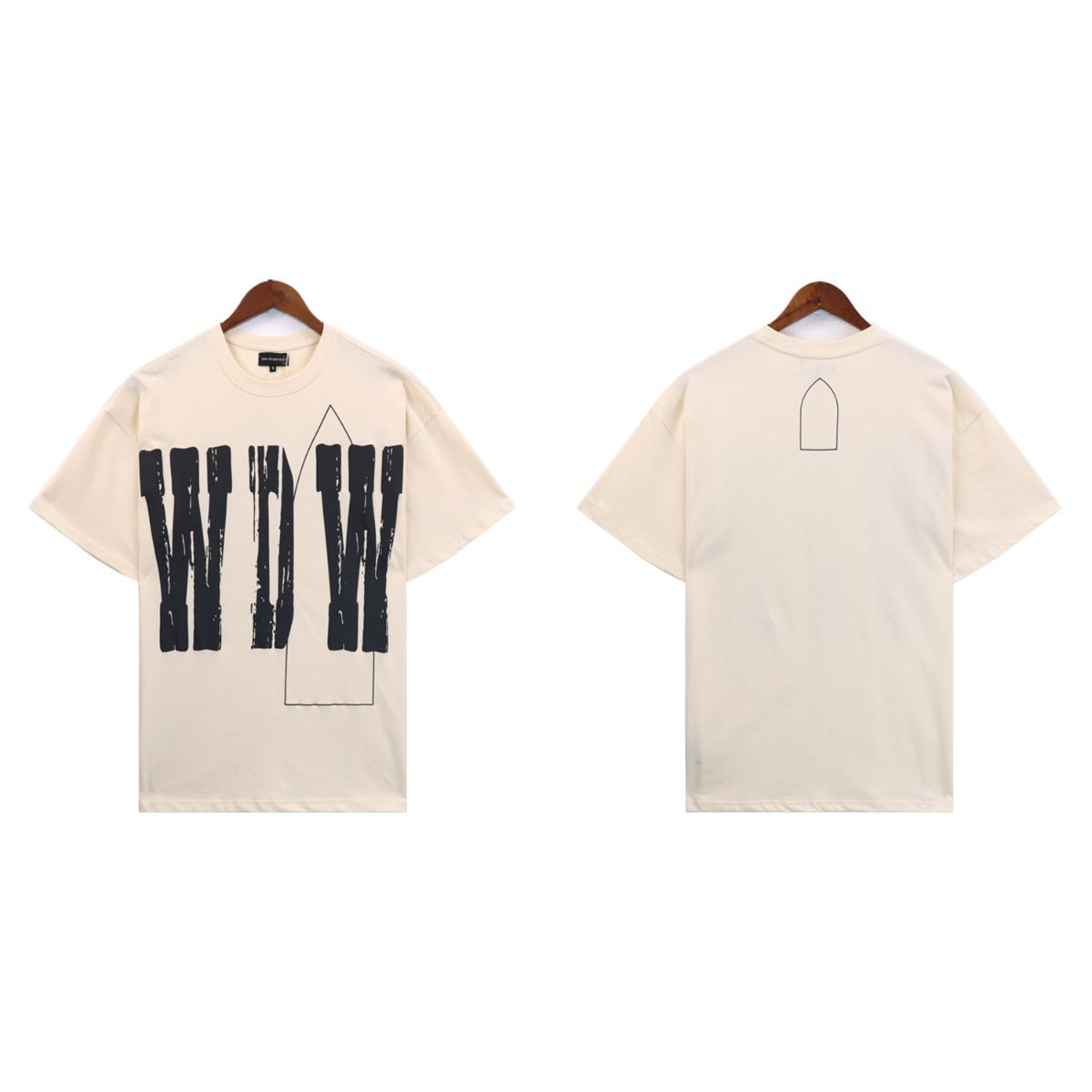 Who Decides War Giant WDW Logo Graphic T-Shirt - Off-White