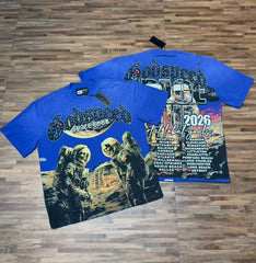 Godspeed Underground Street Graphic T-Shirt – Blue