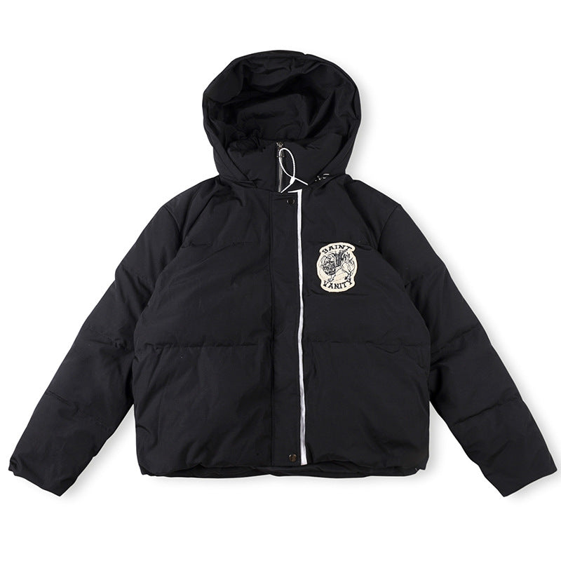 Saint Vanity Hooded Puffer Down Jacket - Black