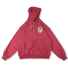 Saint Vanity Zip Work Jacket - Burgundy