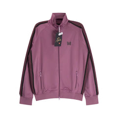 Needles Style Embroidered Butterfly Track Jacket - Dusty Mauve/Dark
