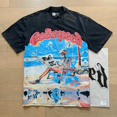 Godspeed Vintage Washed Skeleton Baseball Player T-Shirt