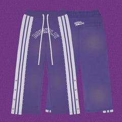 Roughplay Arch Logo Track Sweatpants - Purple