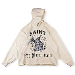 Saint Vanity Wizard Graphic Hoodie - Off-White