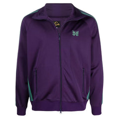 Needles Style Embroidered Butterfly Track Jacket - Purple/Mint