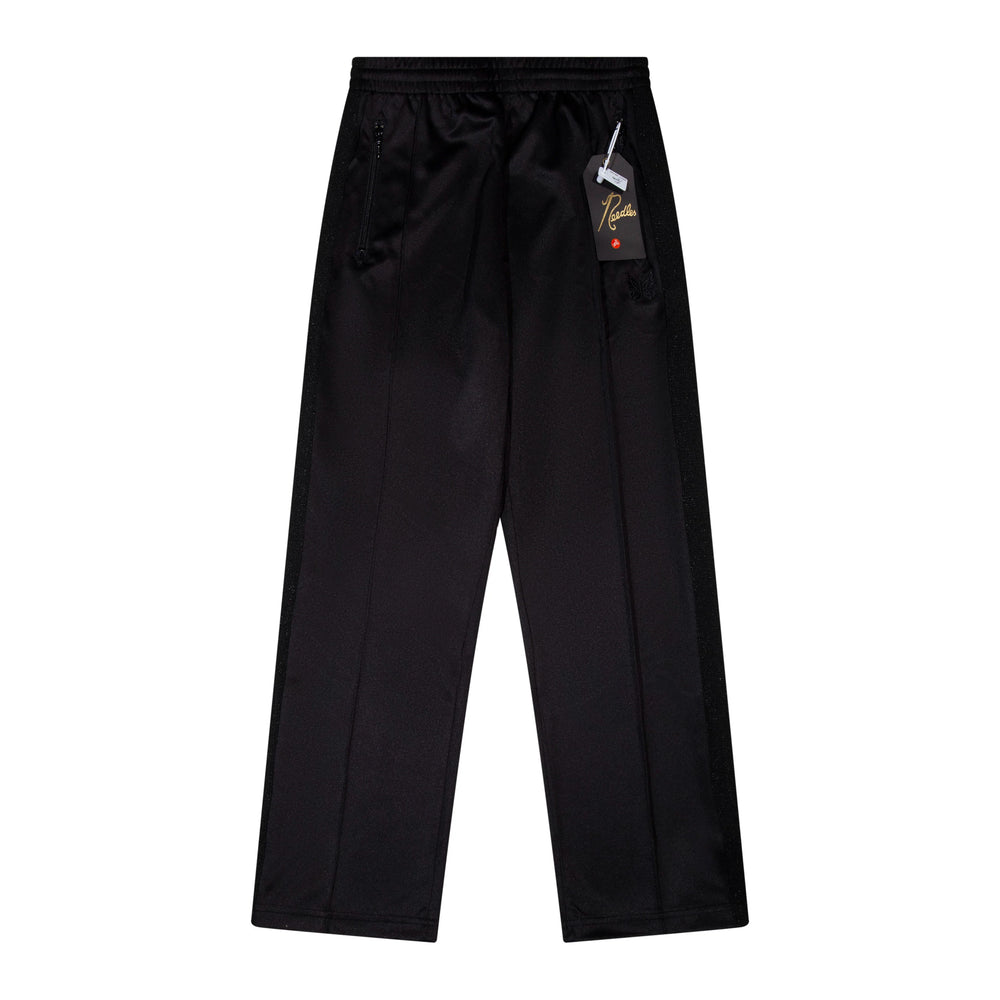 Needles Style Embroidered Butterfly Tonal Stripe Track Pants - Black