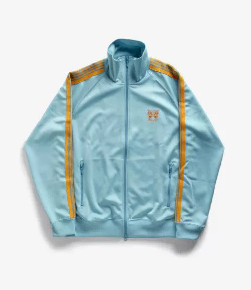 Needles Style Embroidered Butterfly Track Jacket - Light Blue/Yellow
