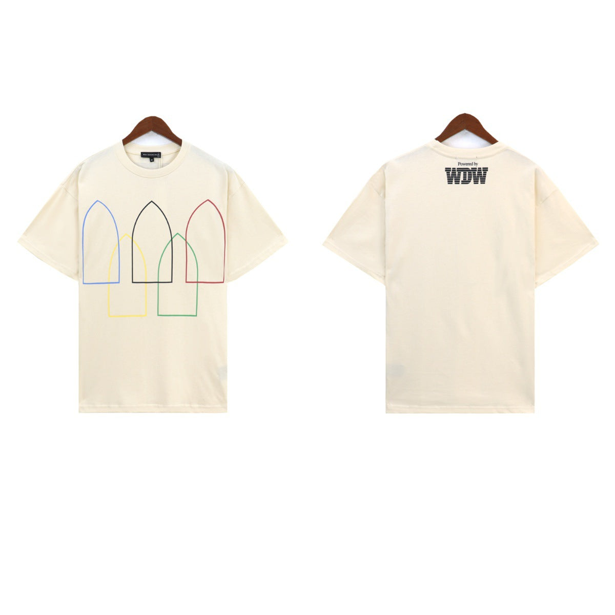 Who Decides War Multi-Arch Outline Graphic T-Shirt - Off-White