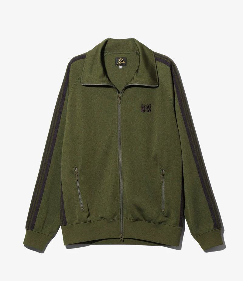 Needles Style Embroidered Butterfly Track Jacket - Olive Green/Dark