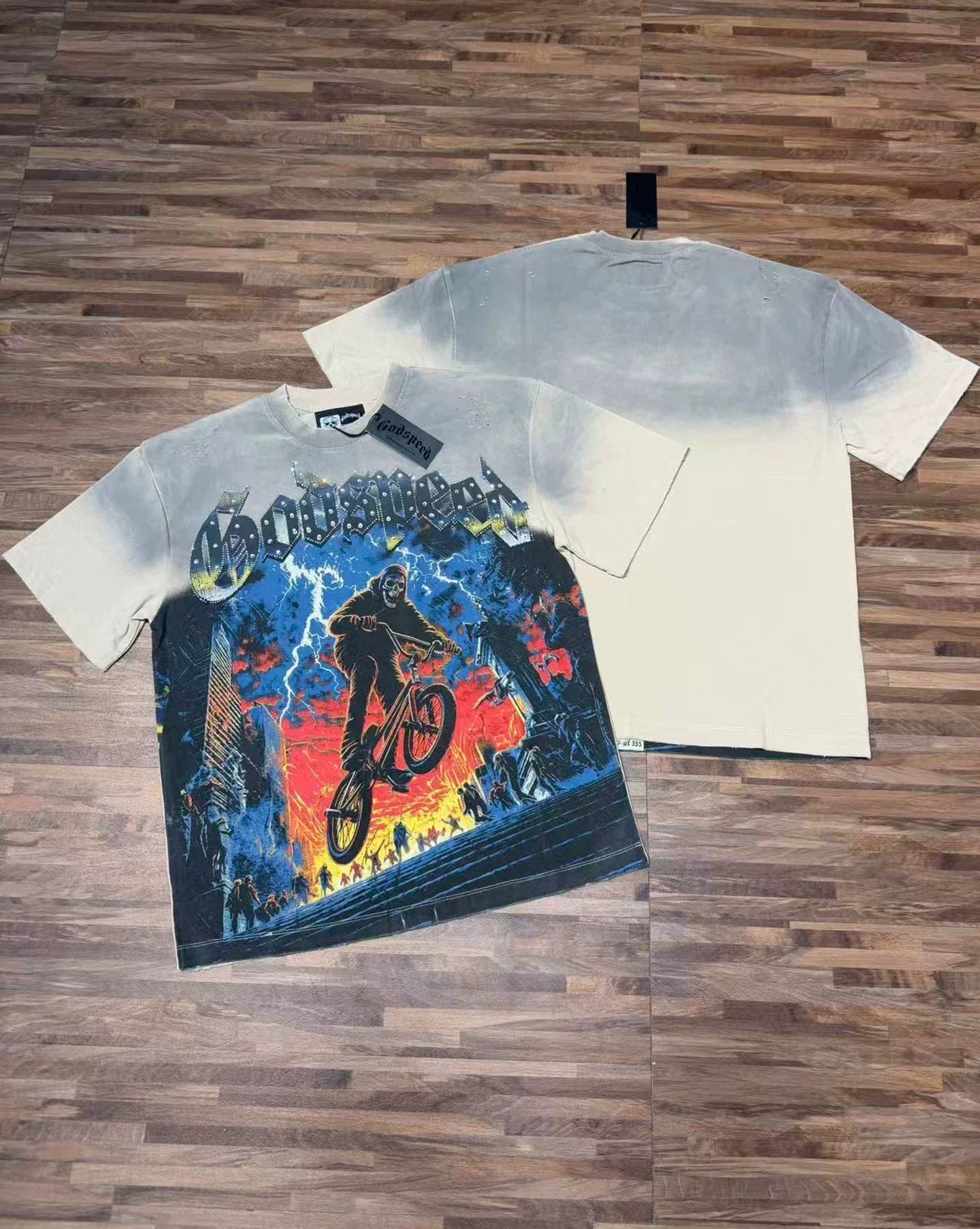 Godspeed Vintage BMX Street Graphic T-Shirt – White