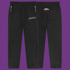 Roughplay Small Logo Track Sweatpants - Black