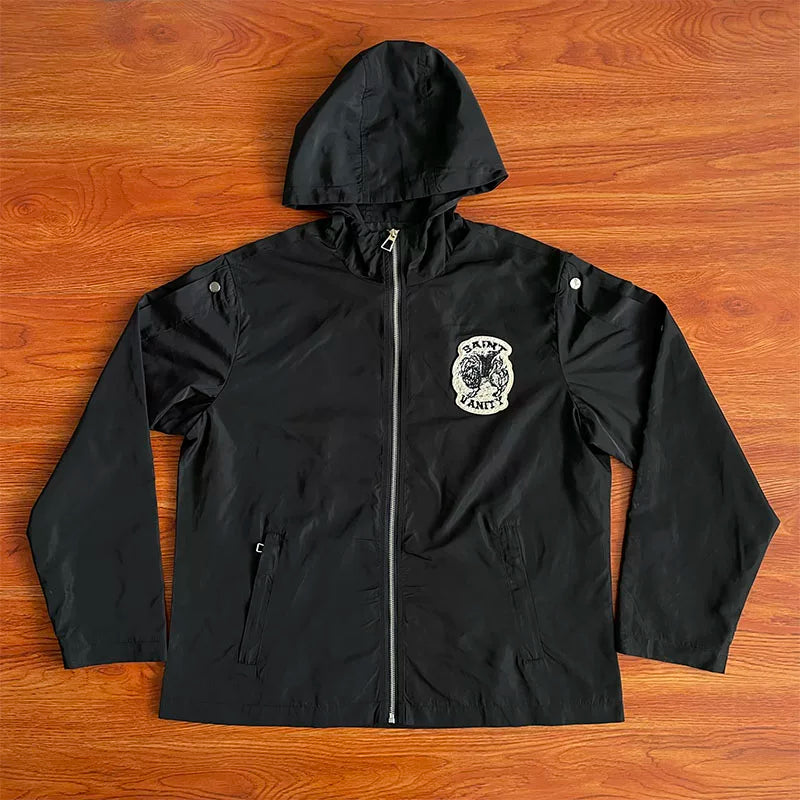 Saint Vanity Utility Hooded Zip Jacket - Black