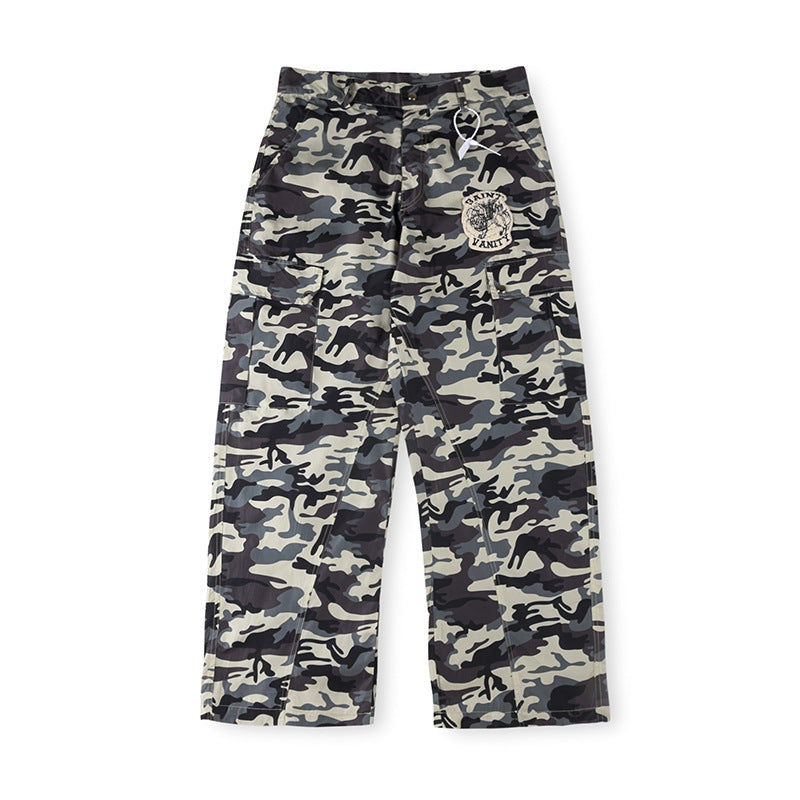 Saint Vanity Camouflage Casual Pants - Grey/Black