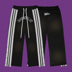 Roughplay Arch Logo Track Sweatpants - Black