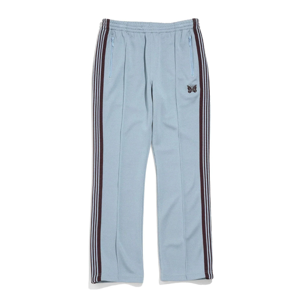 Needles Style Embroidered Butterfly Multi-Stripe Track Pants - Light Blue/Dark