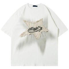 Oversized Techwear T Shirt Star