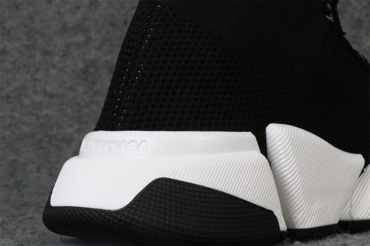 Balenciaga Speed 2.0 Lace-Up Sneaker 'Black White'