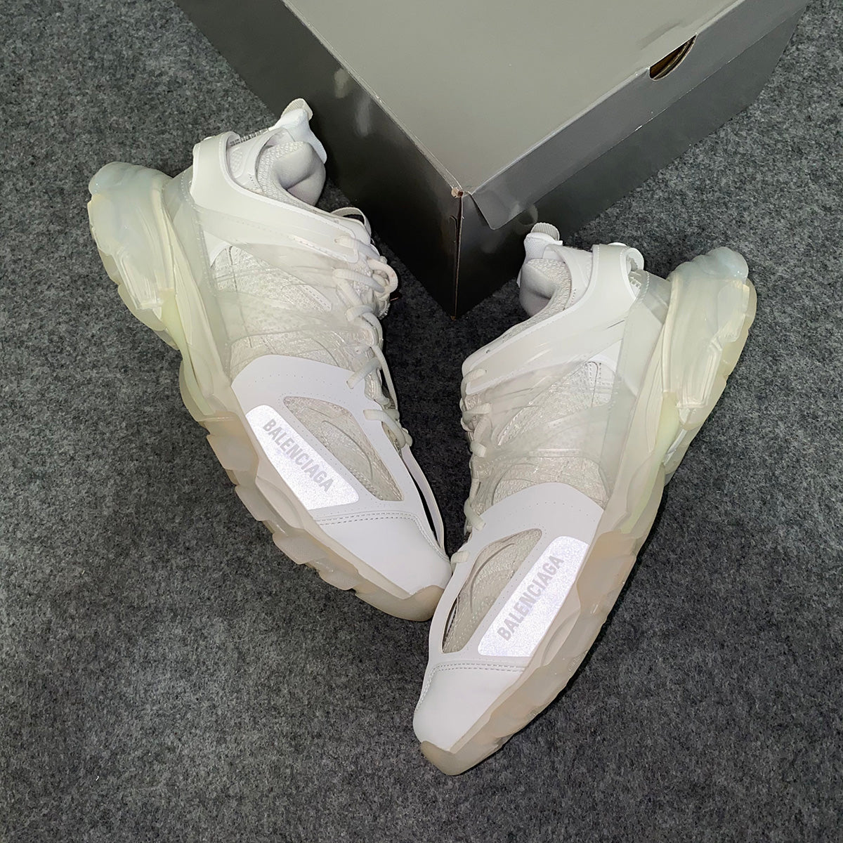 Balenciaga Track Sneaker 'Clear Sole - White Cream'