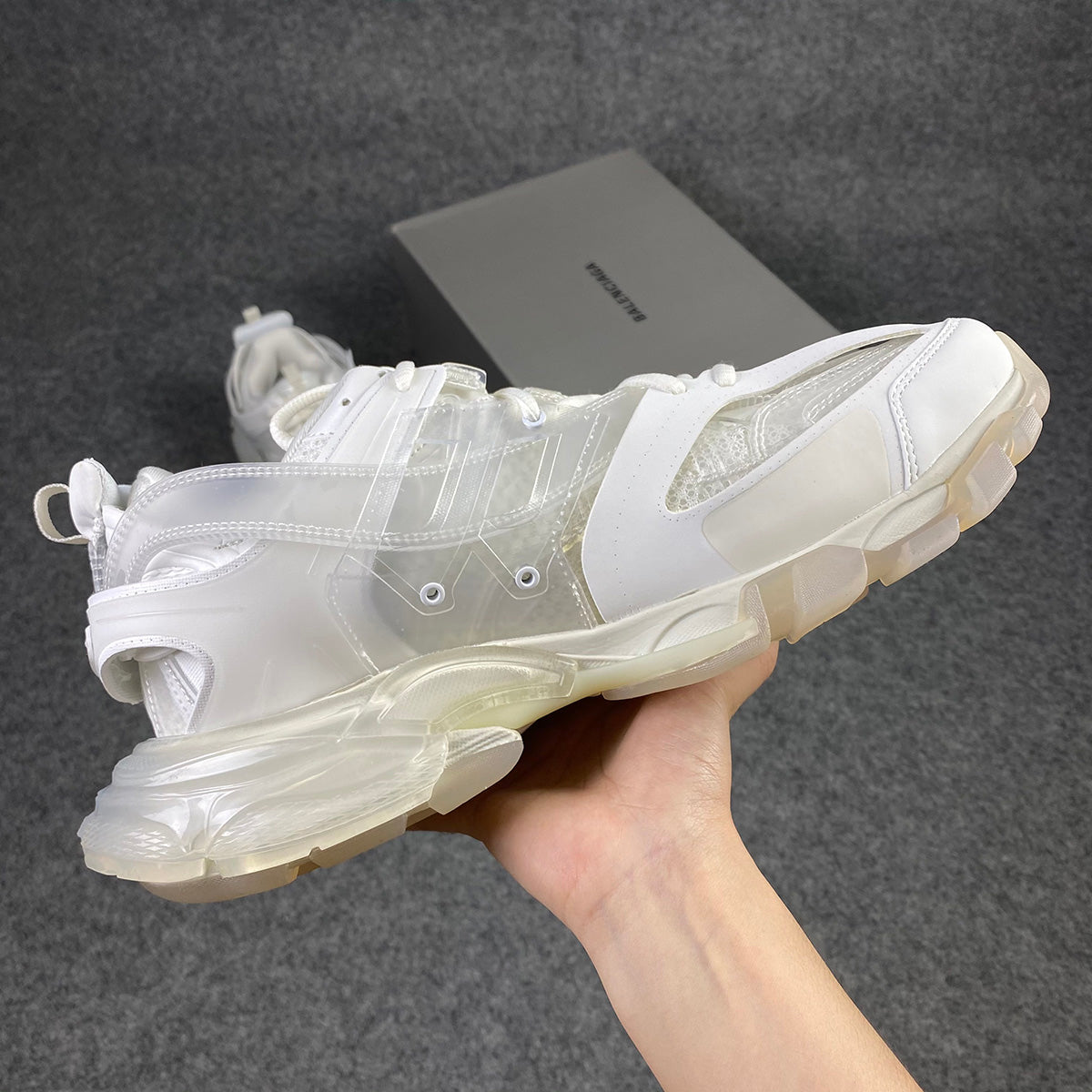 Balenciaga Track Sneaker 'Clear Sole - White Cream'