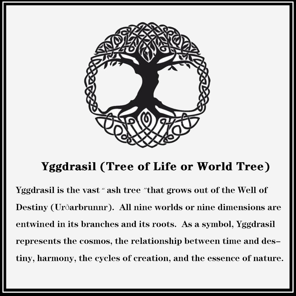 Tree of Life Signet Stainless Steel Viking Ring