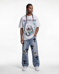 Bottega Desires Holy Grail Denim Pants Blue