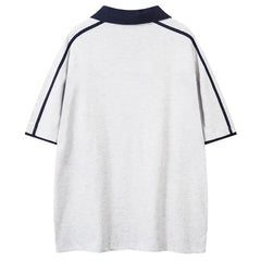 Vintage Y2K Collared Short Sleeve T Shirt