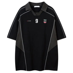 Vintage Y2K Collared Short Sleeve T Shirt
