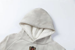 Washed Y2K Distressed Graphic Print Hoodie