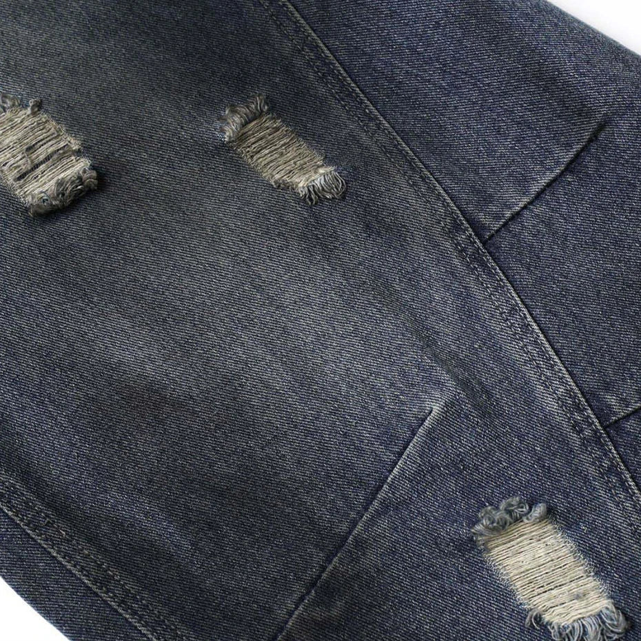 Wide Leg Y2K Distressed Denim Barrel Jeans