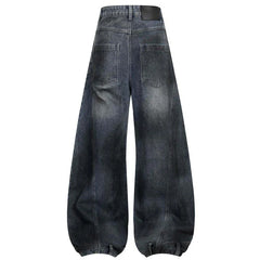Wide Leg Y2K Distressed Denim Barrel Jeans