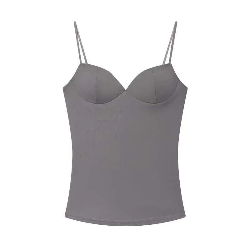 Y2K Bodycon Backless Low Cut Crop Top