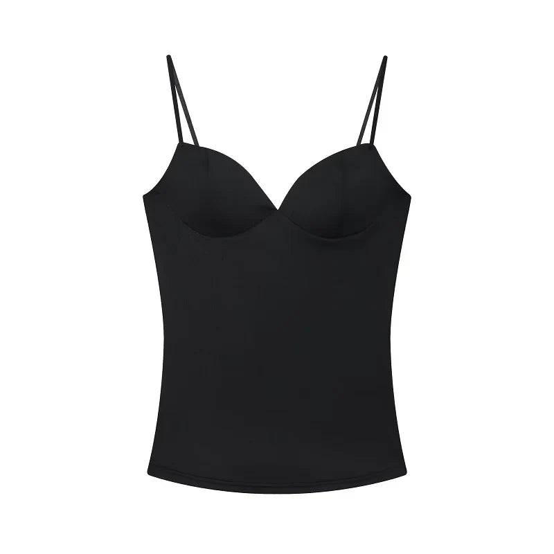 Y2K Bodycon Backless Low Cut Crop Top