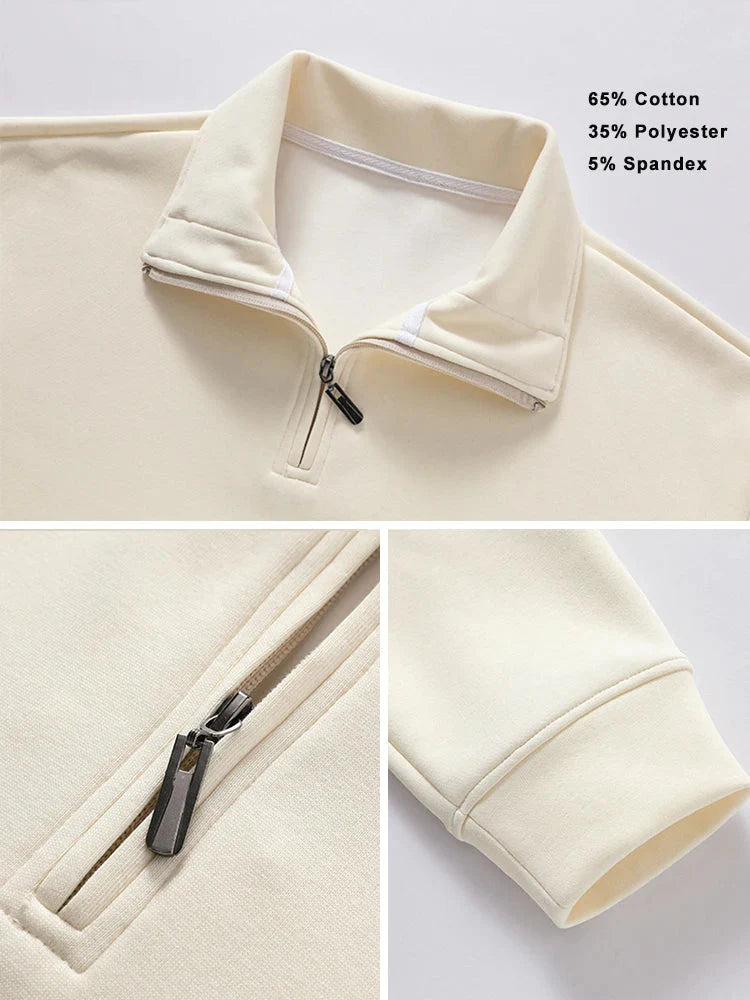 Y2K Essentials Quarter Zip Jumper