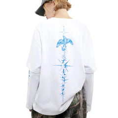 Y2K Kiss From a Dove Graphic Long Sleeve Top T-Shirt