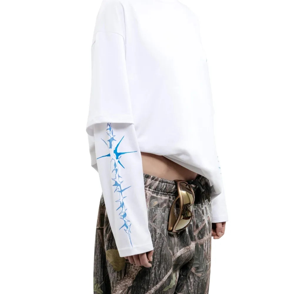 Y2K Kiss From a Dove Graphic Long Sleeve Top T-Shirt
