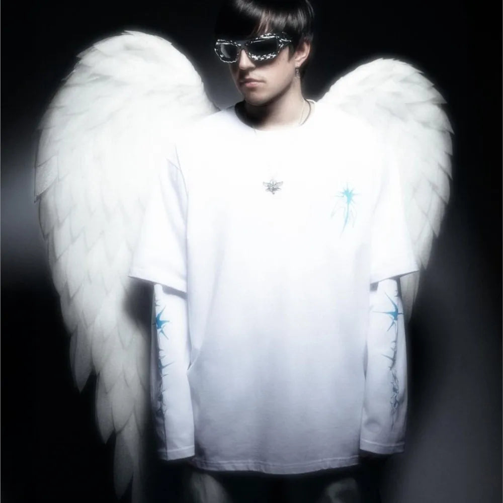 Y2K Kiss From a Dove Graphic Long Sleeve Top T-Shirt