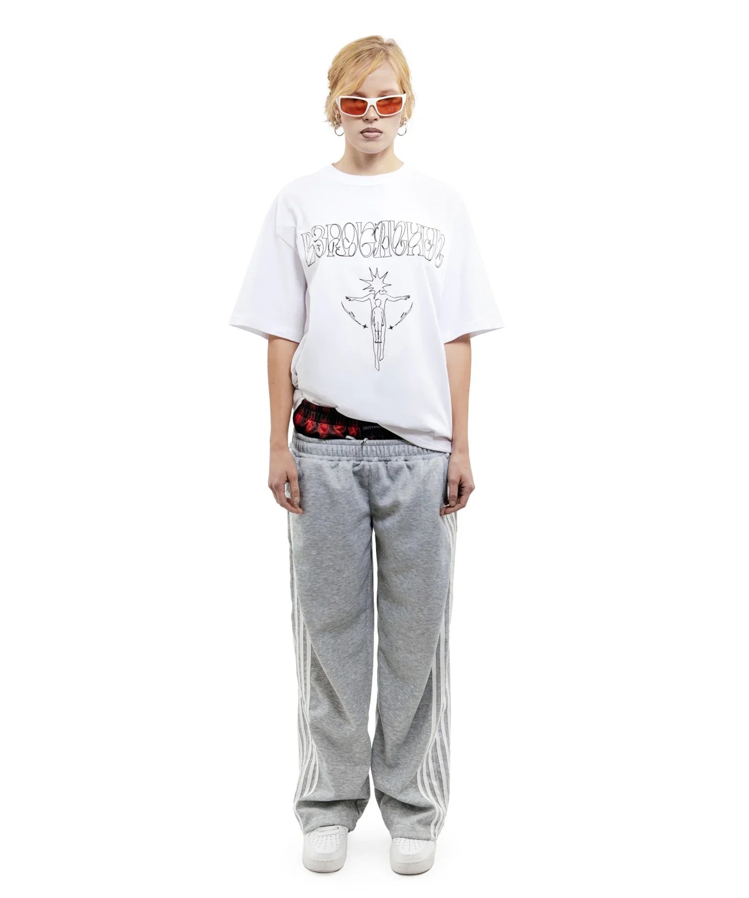 Y2K Line Graph Graphic T-Shirt