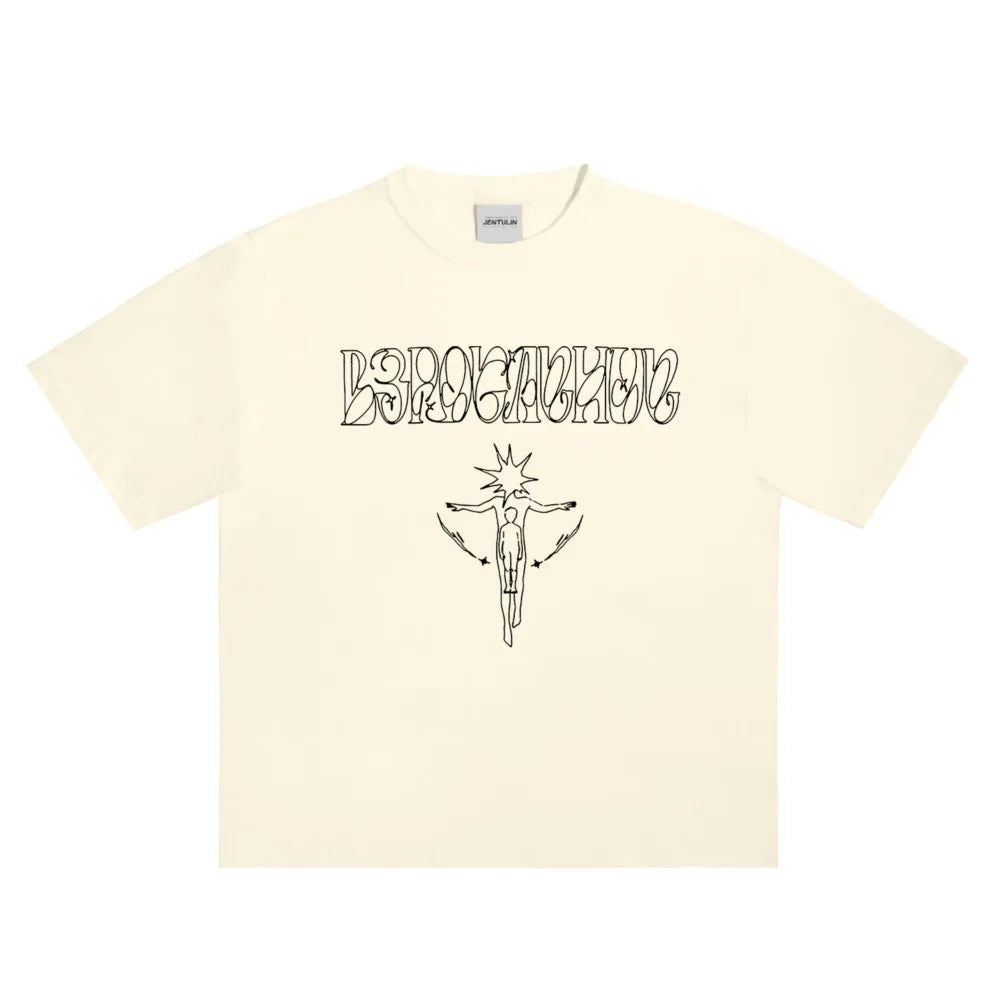 Y2K Line Graph Graphic T-Shirt