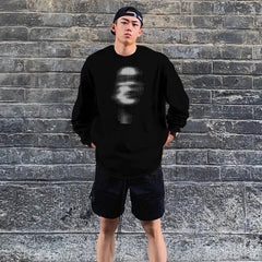Y2K Long Sleeve Faces Graphic Top T-Shirt