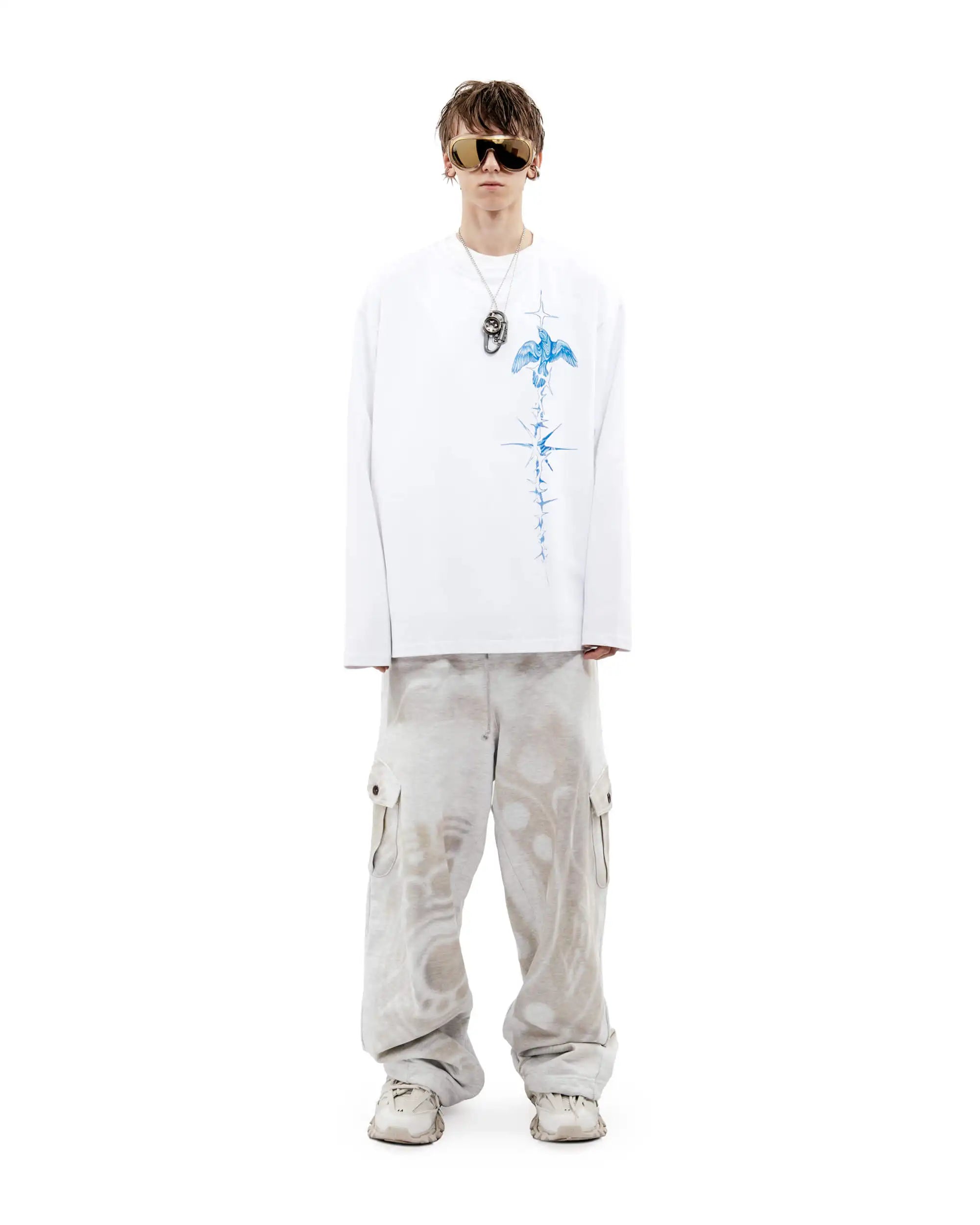 Y2K Long Sleeve Holy Graphic Top T Shirt