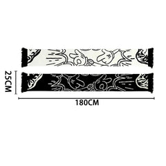 Y2K Look at the time! Graphic Knitted Shawl Scarf