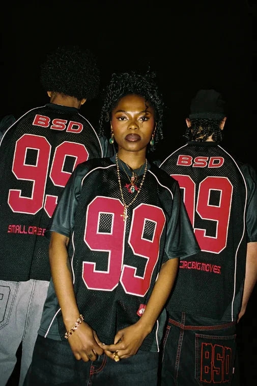 Y2K Mesh 99 American Jersey T Shirt