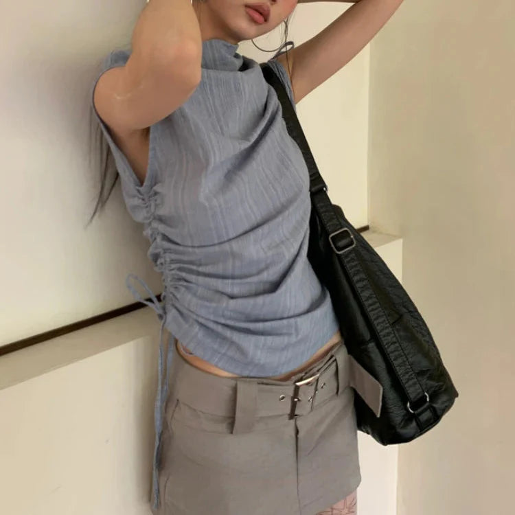 Y2K Minimalist Sleeveless Chic Top