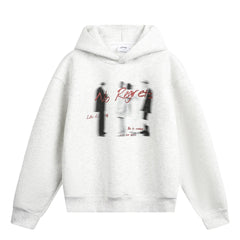 Y2K No Regrets Graphic Baggy Hoodie