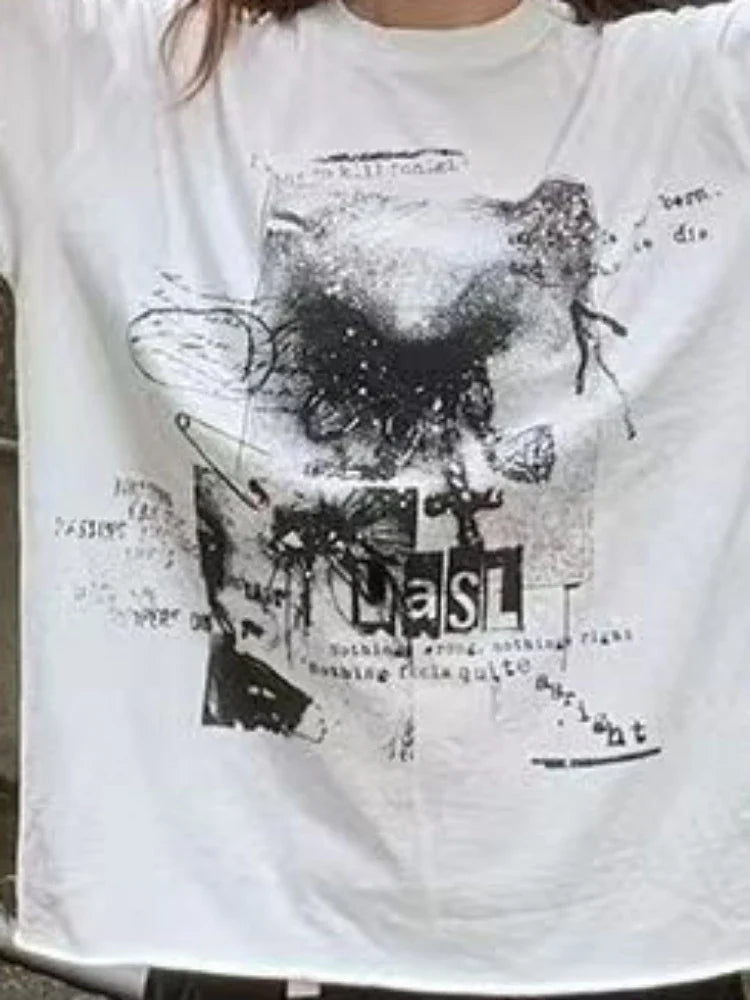 Y2K Obtuse Long Sleeve Graphic Top