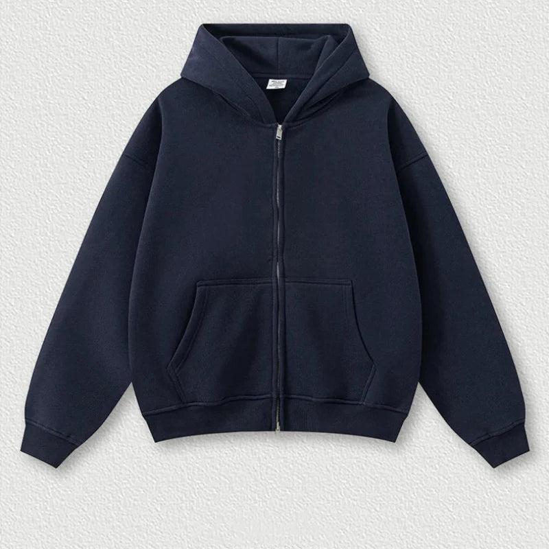 Y2K Origin 345gsm Boxy Fit Zip Up Hoodie