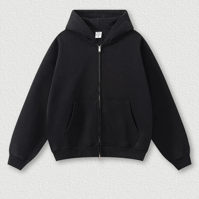 Y2K Origin 345gsm Boxy Fit Zip Up Hoodie
