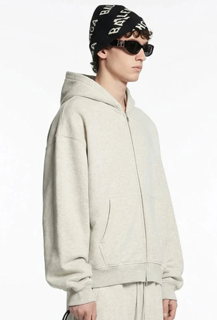 Y2K Origin 345gsm Boxy Fit Zip Up Hoodie